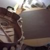 levigatura fasce con calotta da 25''